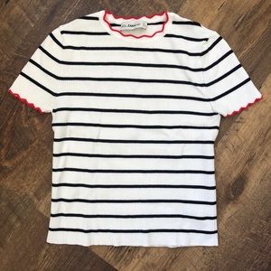 Zara - Knit Striped Shirt